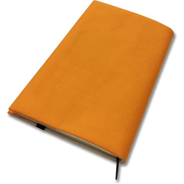 和デザイン ブックカバー 本カバー 読書 日本製 しおり付き 帆布生地 キャロット・オレンジ 新書判...