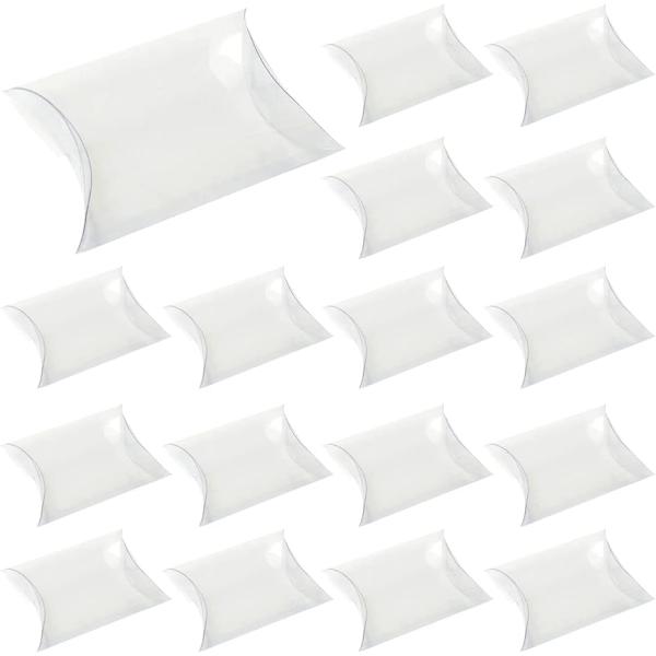 ピローボックス 透明 ピロー型 ギフトボックス ラッピング 枕型 透明50個セット・14cmx7cm...