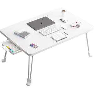 2022年多機能 折り畳みテーブルパソコンデスク座卓 おりたたみテーブル( ホワイト,  長70x幅48cmx高さ36cm)｜スピード発送 ホリック
