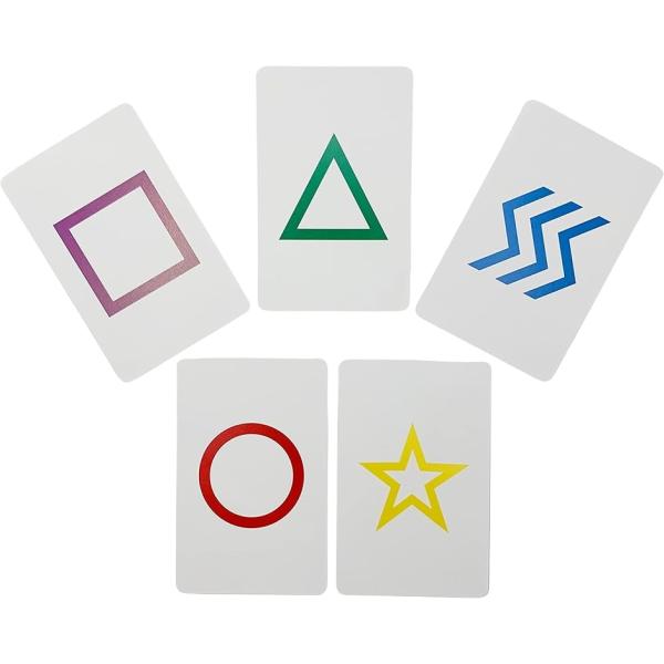 ESPカード エスパーカード 5模様 5セット 計25枚入 簡易パッケージ 紙製 透視能力 超能力開...