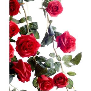 バラ 薔薇 ガーランド 造花 インテリア スワッ...の商品画像