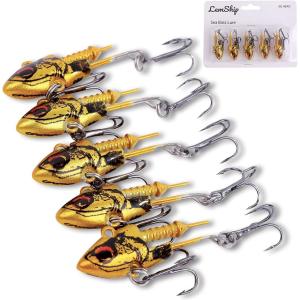 丸のみくんシーバス ジグヘッド ルアー ヒラメ セット バイブレーションジグヘッド 青物( ムラムラゴールド, １６g)