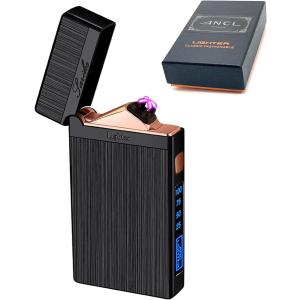 プラズマライター ライト付 電子ライター USB充電式( ブラック)｜スピード発送 ホリック
