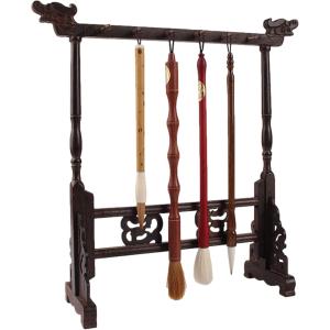 筆掛け 衝立 黒檀 木製 スタンド 書道 物掛け 吊るし 飾り台 2つ折り 筆掛け 衝立 黒檀 木製 スタンド 書道 物掛け 吊るし 飾り台 2つ折り