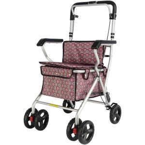 歩行器 シルバーカー アルミ製 折りたたみ 軽量 コンパクト 手押し車