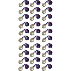 メダルセット 運動会 幼稚園 ご褒美 優勝メダル(銀メダル30個)