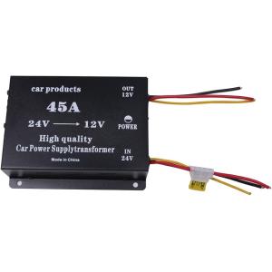 DCDC コンバーター 電圧 変換器 24V＞12V 変圧器 デコデコ ヒューズ付 過電圧保護 バッ...