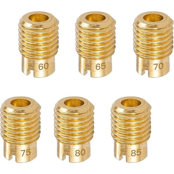 【互換品】メインジェット 6オーバーメインジェットセット ケイヒン全ネジ小 6X8.5#60#65#...