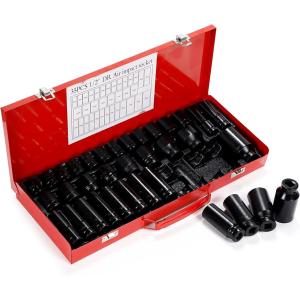 インパクト ソケット セット 35 点 12.7mm 1/2 六角 ソケットレンチ 用