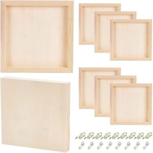 キャンバス 画板 キャンバスボード 画材 木製 木製パネル 6個 セット