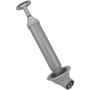 トイレ専用 パイプクリーナー 掃除用具 トイレトラブル 詰まり V字状ラバーカップ 真空式 押し出す( グレー)