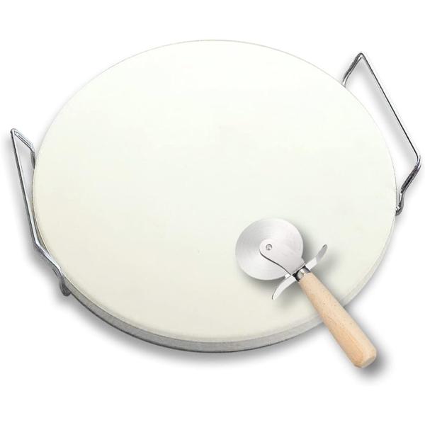 ピザストーン BBQ バーベキューグリル プレート ハンドル ステンレス ピザ窯 プレートサイズ33...