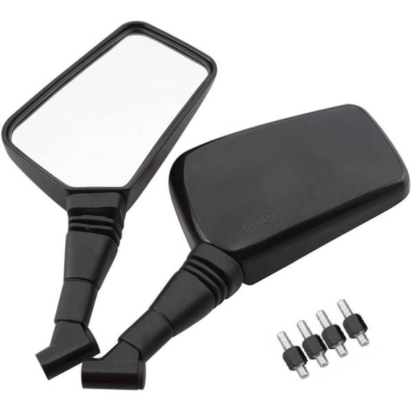 バイク ミラー 左右セット 8mm 10mm 取り付けネジ アダプター 付属 スクーター 原付 DI...