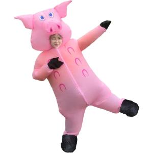 牛 コスプレ 着ぐるみセット コスチューム 牛姿 膨張式 空気充填