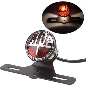 互換品】テールランプ STOP バイク レトロ SR チョッパー ボバー