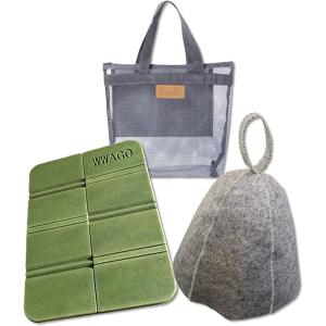 ハット マット サウナグッズ サウナハット レディース メンズ(サウナセット, 30.0 cm)