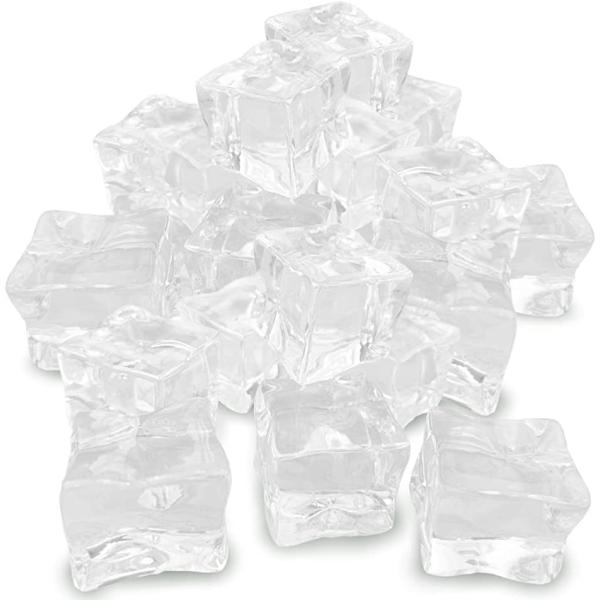 ディスプレイ アイス 角氷 サンプル アクリル 透明 25個セット 小道具 撮影用 2cm( 2cm...