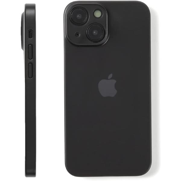 iPhone 13 mini ケース 薄型 軽量 指紋防止 傷防止 5.4インチ マットブラック 半...