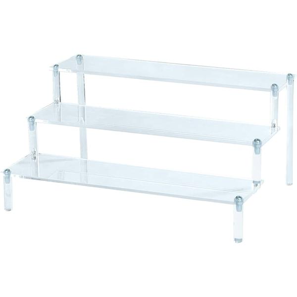 フィギュア ディスプレイ スタンド ステージ アクリル製 ひな壇 コスメ 時計 コレクション 展示 ...