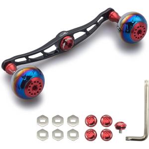 シマノ用 ハンドル ノブ 黒柿 リールハンドル ハンドメイド 96craft