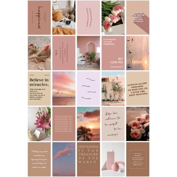 おしゃれで可愛い ポストカード 30枚セット はがきサイズ 北欧 韓国 海外 インテリア 雑貨 ミニ...