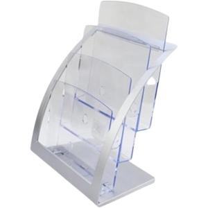 カタログスタンド マガジンラック 折りたたみ式 5段 竹製 片面