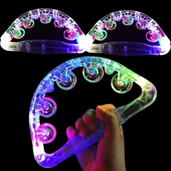 【Yahoo!ランキング1位入賞】光るタンバリン led カラオケ パーティー 盛り上げグッズ 楽器...
