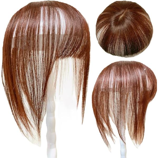 部分ウィッグ かつら ヘアピース 女性 レディース 人毛100% ショート 前髪 ストレート I型つ...