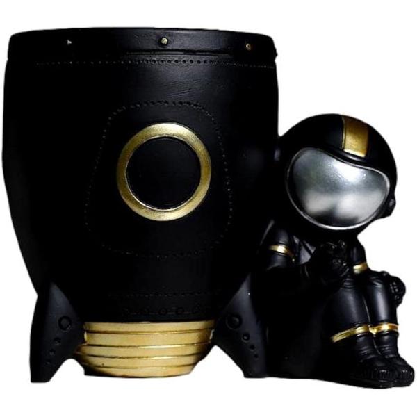 ペンスタンド 宇宙飛行士 おしゃれ かっこいい 立て デスク 卓上 収納 文房具 鉛筆 筆記用具 男...