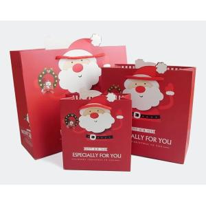クリスマス ギフト バッグ 大中小3サイズセット かわいい 紙袋 プレゼント ラッピング 手提げ袋 トートバッグ