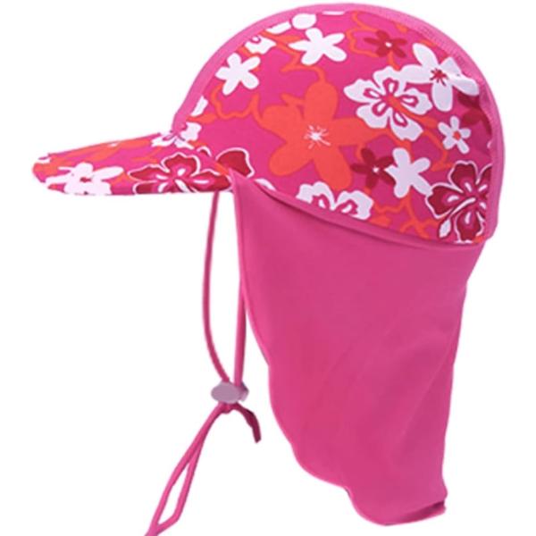日よけ帽子 子供 海 キッズ 子供用 水泳 スイムキャップ フラップキャップ 女の子 UVカット 5...
