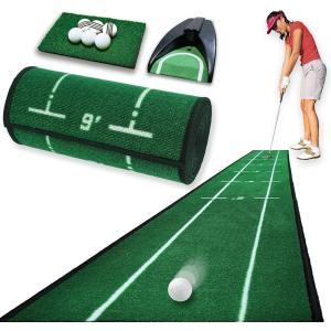パターマット 9点セット パター練習 アプローチ 距離感 自動返球