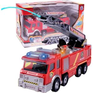 消防車 おもちゃ サイレン 音が鳴る 玩具 大きい ミニカー( はしご車)｜horikku