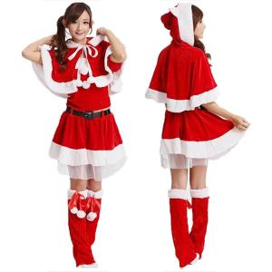 サンタクロース コスプレ レディース セクシー サンタコス 衣装 クリスマス( M)｜horikku