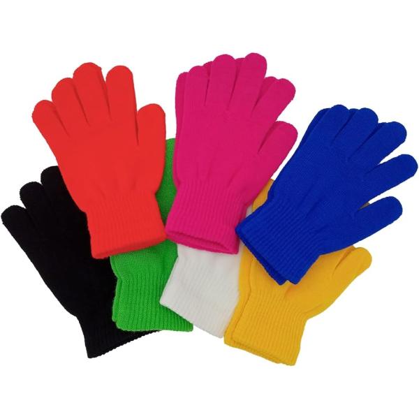 カラー手袋 カラー軍手 手袋シアター セット 手芸 大人 作業用 7色 7組