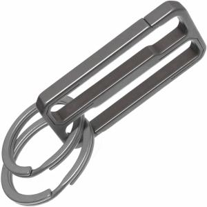 Beaton_Japan チタン カラビナ キーホルダー ベルト フック クリップ メンズ 軽量 S字 キーチェーン