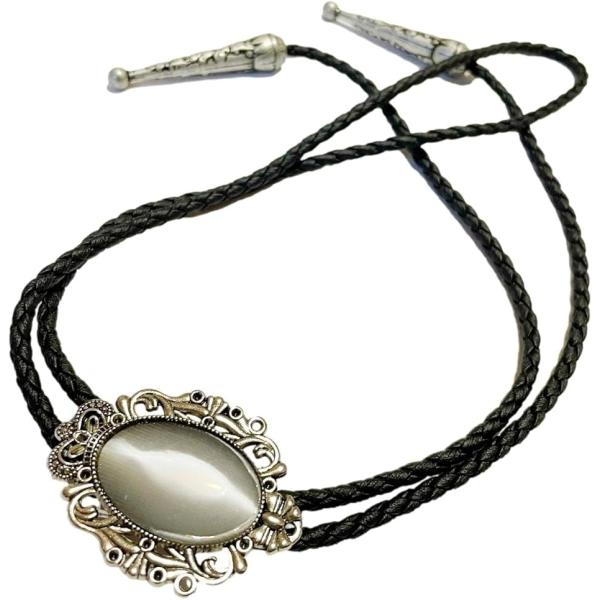 ループタイ クラシカル ポロタイ (シルバー,  Free Size)