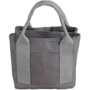 メゾンドタオ ハンドバッグ 手提げ 大容量 多機能 仕切り レディース 灰