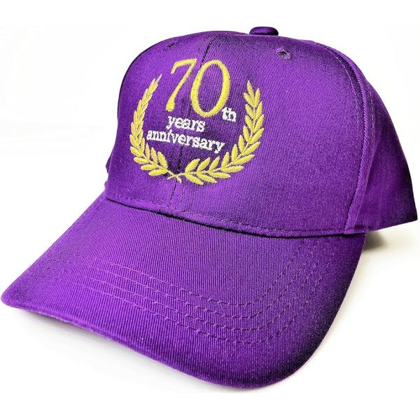 古希 お祝い プレゼント 父 70歳 誕生日 紫 ゴルフ キャップ( パープル,  55.0-65....