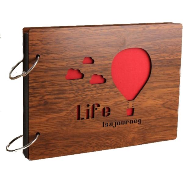 アルバム 手作り プレゼント 赤ちゃん 子供 ギフト 写真 記念日 30枚 60ページ(熱気球,  ...