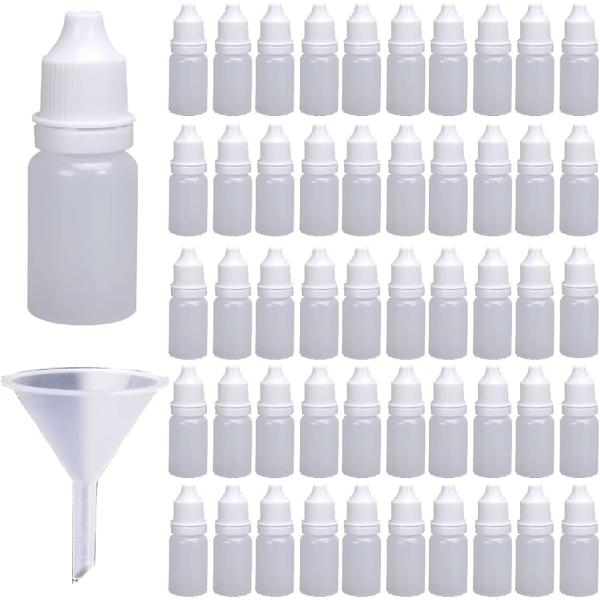 ドロッパーボトル 詰め替え 小分け 液体 スポイト 容器 50個セット 漏斗 10ml( 10ml ...
