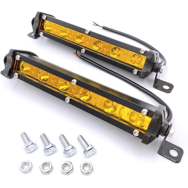 LED ライトバー ワークライト 18w 12V 24V 防水 作業灯 釣り アウトドア フォグ ラ...