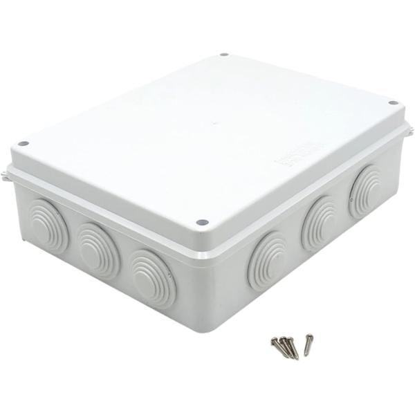 ジャンクションボックス 電気ボックス 255x200x80mm 接続箱 端子 中継 防塵(A)