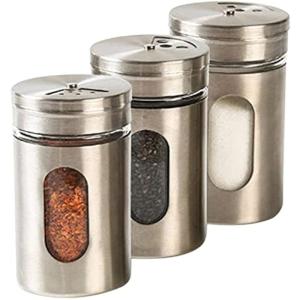 カシワ 18−8ステンレス調味料入れ Salt（塩缶） 小 50mm