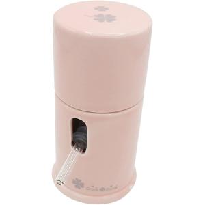 ウォーターサーバー 小動物用 ハムスター ハリネズミ リス モモンガ 置き型 陶器 給水器( ピンク...