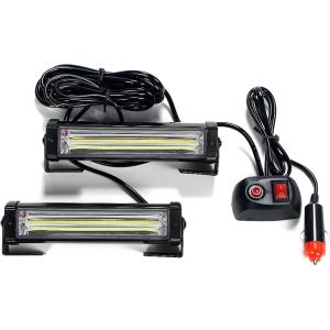 【互換品】ストロボ ライト スイッチ付き12V 点滅ランプ(ホワイト)
