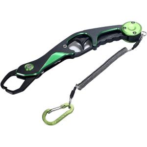 KISSOS フィッシュグリップ フィッシュキャッチャー 超軽量 アルミ製 魚掴み器 安全ロープ付き