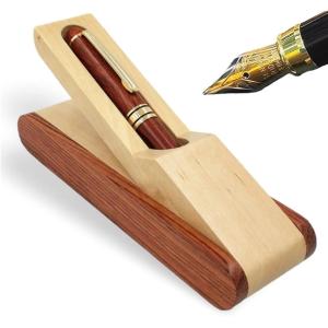 木の温もり 万年筆 天然木製 専用ケース付き 贈り物 ギフト 記念日 プレゼント 替えインクセット 本体