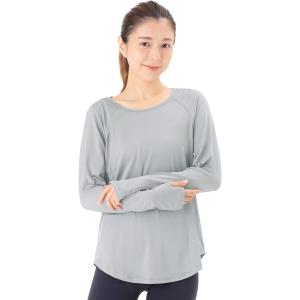 ヨガウェア レディース トップス 長袖 Tシャツ スポーツウェア 伸縮 ストレッチ 速乾 吸汗( グ...