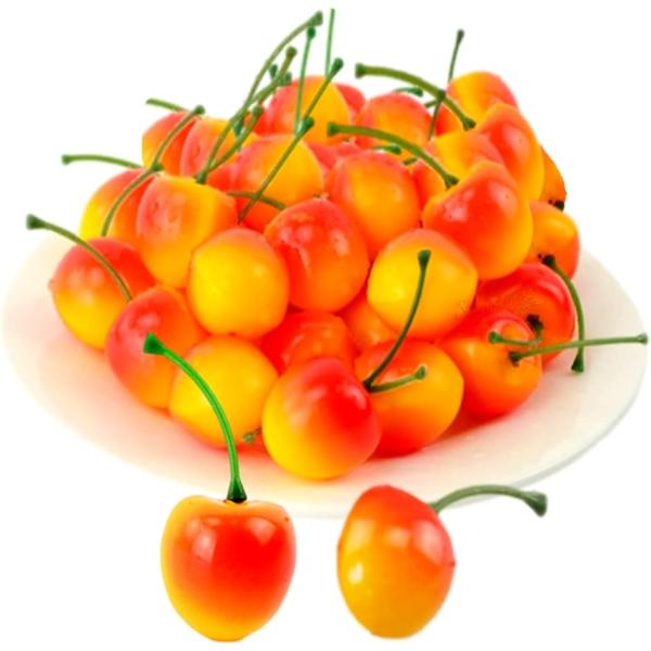 さくらんぼ 食品サンプル 50個( ホワイト)